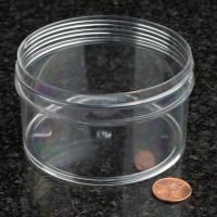 Jar, Wide Mouth, 180mL (6oz), PS, 89mm Opening, 3 3/16 x 1 7/8" (Screw Cap Packaged Separately)