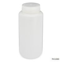 Bottles, RealSeal, Wide Mouth Round, HDPE with PP Closure, 1000mL