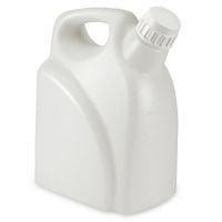 Jerrican, Rectangular with Handle, HDPE with White PP Screwcap, Molded Graduations, 5 L, 10 L, 20 L
