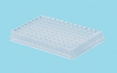 96 fast PCR Plate full skirt, 200 µl, Tested, Transparent & White