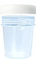 Cup 100ml with cap, Enclosed Cap, With Graduation