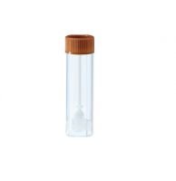 Faeces tube 76x20mm, Brown Cap, Sterile & Non Sterile, With & Without Label