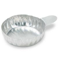 Aluminum Dish, 28mm, 0.3g (8mL), Crimped Side with Tab