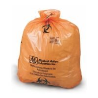 Biohazard Bag, Orange, 19 x 24in (48 x 61cm)