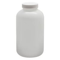 Precleaned - 32 oz, 1000mL Wide Mouth Jar, 95x180mm, 53-400mm Thread, White Closure, F217 Lined