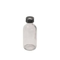 2 oz, 60mL, Clear Glass Septum Bottles, Precleaned, NARROW MOUTH