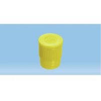 Push cap, yellow, suitable for tubes 16-17 mm