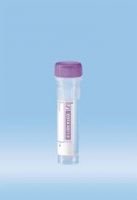 Micro sample tube K3 EDTA, 1.3 ml, screw cap, ISO, skirted conical base