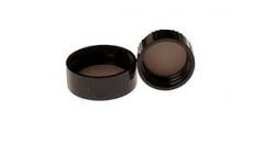 8-425 Black Phenolic Caps With Polyvinyl Pulp-Faced Liner for Dram Vials