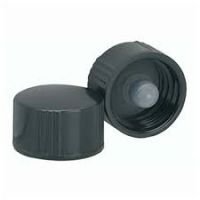 13-425, Black Phenolic Caps With Polycone Liner for Dram Vials