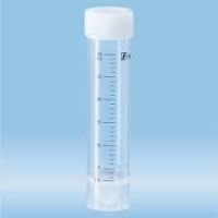 Screw cap tube, 30 ml, 107 x 25 mm, Polypropylene, with print, skirted conical base