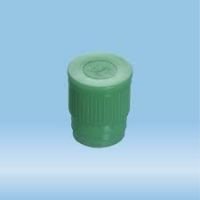 Push cap, green, suitable for tubes 16-17 mm