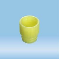 Push cap, yellow, suitable for tubes 13 mm