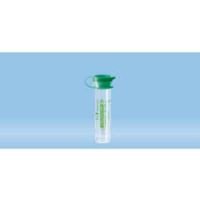 Micro sample tube Citrate 3.2%, 0.5 ml, push cap, EU, Green
