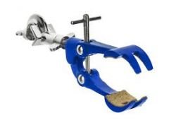 4 Prong, Cork Lined Clamp on Swivel Bosshead - 4.1" Max Opening