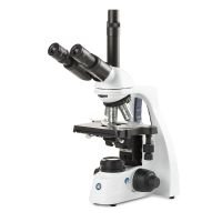 bScope trinocular microscope, HWF 10x/20mm, quintuple nosepiece w/ E-plan