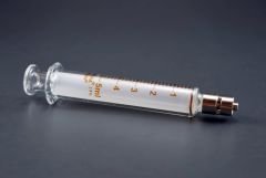 Fortuna Brand Glass Syringe - Metal Luer Lock Tip 1mL to 100mL