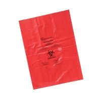 Biohazard Disposal Bag Holder HDPE Steel Wire, 203 x 305 mm, Red
