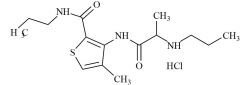 Articaine EP Impurity F HCl (Articaine Acid Propionamide HCl)