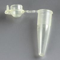 PCR Tube, 0.2mL, Thin Wall, PP, Attached Dome Cap, Yellow