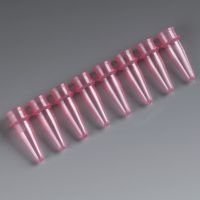 PCR Reaction Tube Strip, 0.2mL, Thin Wall, PP, Red