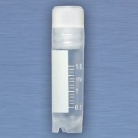 Cryo tubes, 2.0mL, STERILE, Internal Threads, Attached Screwcap with Co-Molded Thermoplastic Elastomer (TPE) Sealing Layer, Round Bottom self standing