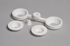 Funnel Holder, Double, Polypropylene