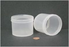Jar, Wide Mouth, 120mL (4oz), PP, 70mm Opening, 2 7/16 x 2 3/16" (Screw Cap Packaged Separately)