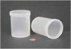 Jar, Wide Mouth, 240mL (8oz), PP, 70mm Opening, 2 7/16 x 3 3/8" (Screw Cap Packaged Separately)