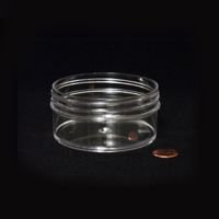 Jar, Wide Mouth, 120mL (4oz), PS, 89mm Opening, 3 3/16 x 1 3/8" (Screw Cap Packaged Separately)