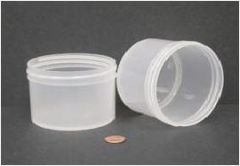 Jar, Wide Mouth, 240mL (8oz), PP, 89mm Opening, 3 3/16 x 2 3/8" (Screw Cap Packaged Separately)