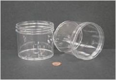 Jar, Wide Mouth, 360mL (12oz), PS, 89mm Opening, 3 3/16 x 3" (Screw Cap Packaged Separately)