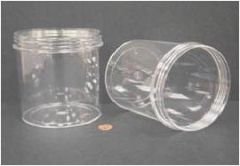 Jar, Wide Mouth, 1200mL (40oz), PS, 120mm Opening, 4 3/8 x 5 1/16" (Screw Cap Packaged Separately)