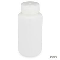 Bottles, Wide Mouth Round, HDPE with PP Closure, 250mL