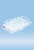 TC Culture Plate 24 Well, Standard Red, Cell+ Yellow, suspension Green Flat Base, Sterile, Tested