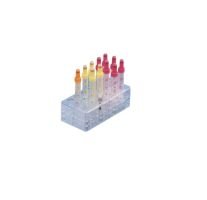 Rack 18 apertures 12.8mm, Transparent