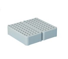 Double-block rack D13, grey, 100 Grooves