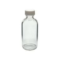 2 oz, 60mL Clear Boston Round, 39x94mm, 20-400mm Thread