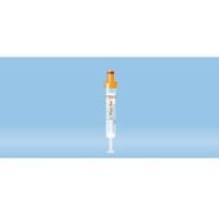 S-Monovette® Lithium heparin gel, 4 ml, cap orange, 75 x 13 mm, with plastic label