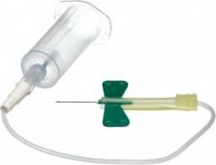 BD Vacutainer® Safety-Lok™ blood collection set with 12" tubing, 21G x 0.75", with pre-attached holder