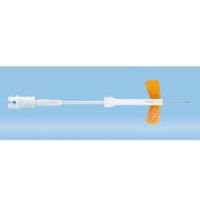 Safety-Multifly® needle, 25G x 3/4'', orange, tube length 80 mm
