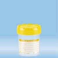 Multi-purpose container, 70 ml, 55 x 44 mm, graduated, PP, with paper label