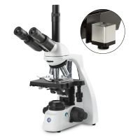 bScope trinocular microscope,HWF 10x/20mm, eyepiece, quin nosepiece, with camera