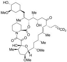 FK-506-13C,D2 (Major) (Tacrolimus)
(>85%)