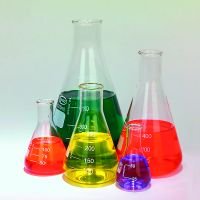 Erlenmeyer Flask Set of 5, Borosilicate Glass