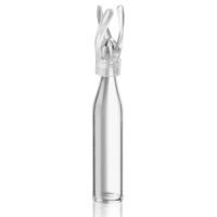 Chromatography Vial Insert, 250uL, Clear Glass, Fits Large Opening 2mL Vial, PP Bottom Spring, 6 x 29mm