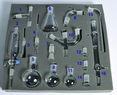 Organic Chemistry Glassware Kit, 16 pieces