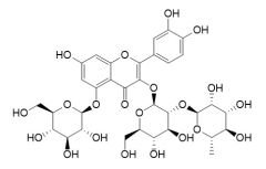 Quercetin-3-O-[alpha-L-rhamnose-(1→2)-beta-D-glucopyranosyl]-5-O-beta-D-glucopyranoside