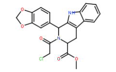 (1R,3R)-Methyl 1-(benzo[d][1,3]dioxol-5-yl)-2-(2-chloroacetyl)-2,3,4,9-tetrahydro-1H-pyrido[3,4-b]indole-3-carboxylate
