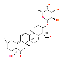 b-D-Galactopyranoside, (3b,4a,16a)-16,23,28-trihydroxyoleana-11,13(18)-dien-3-yl 6-deoxy-